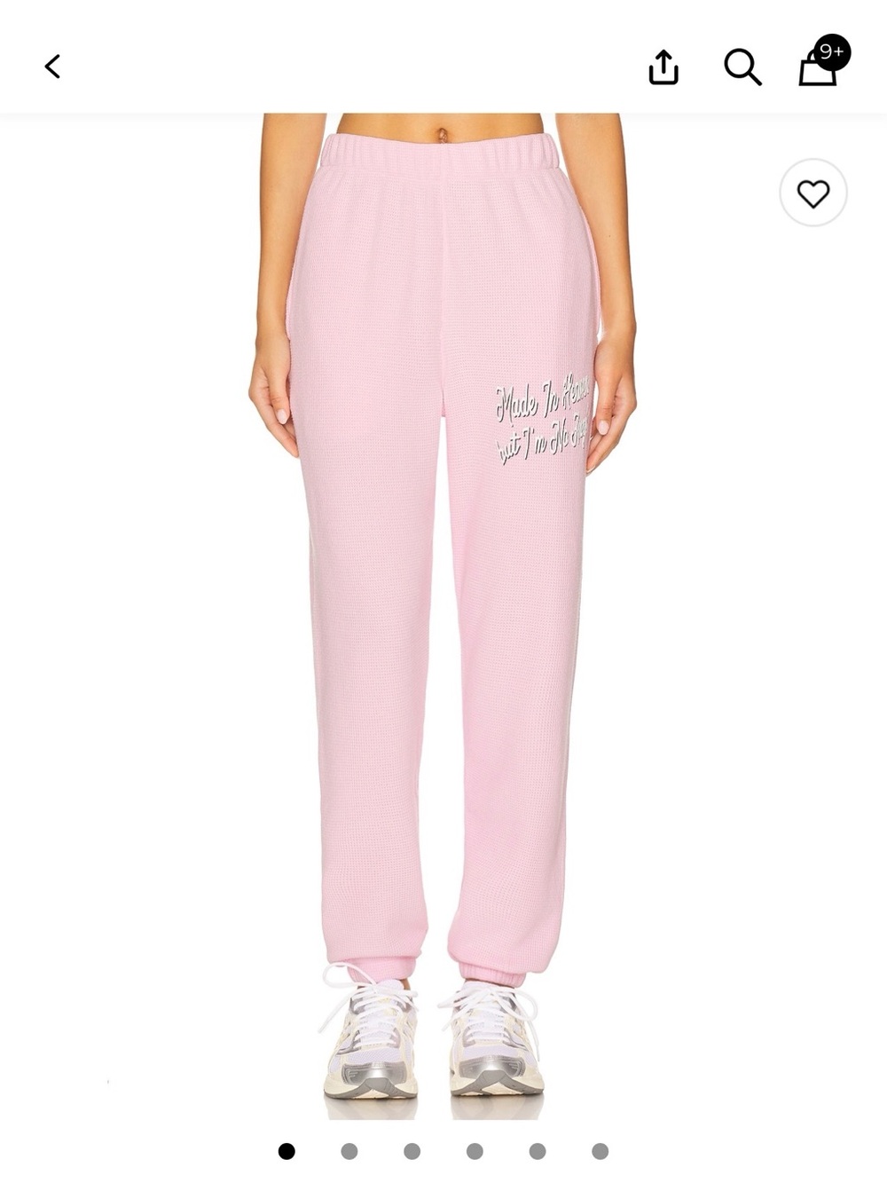 Boys lie! Pink Waffle Knit Joggers with